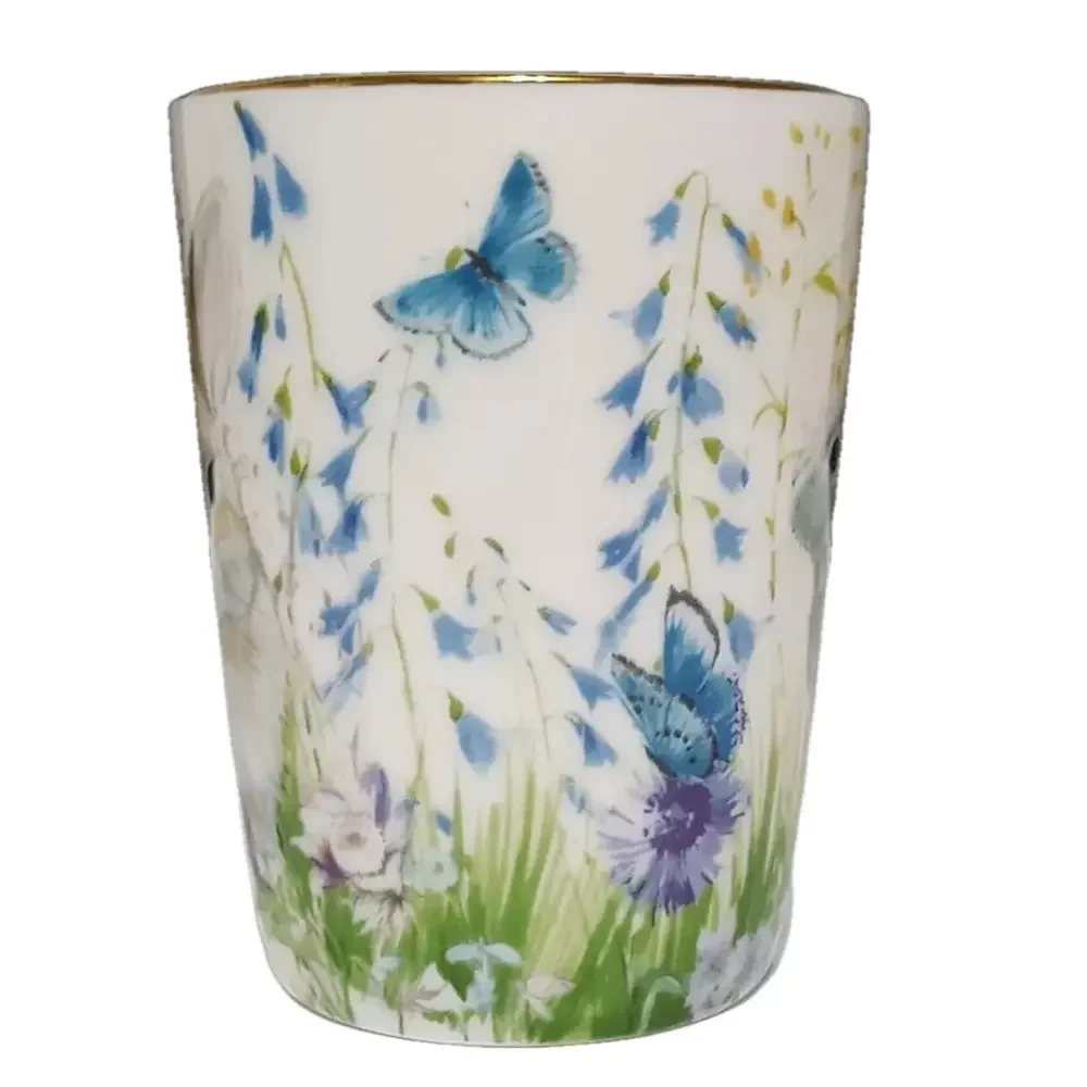 Williams Sonoma Floral Meadow Bunny Mug 16 OZ Porcelain Easter